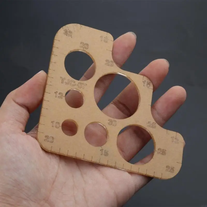 583B Профессиональный класс акриловой шаблон акрилового шаблона с округлыми