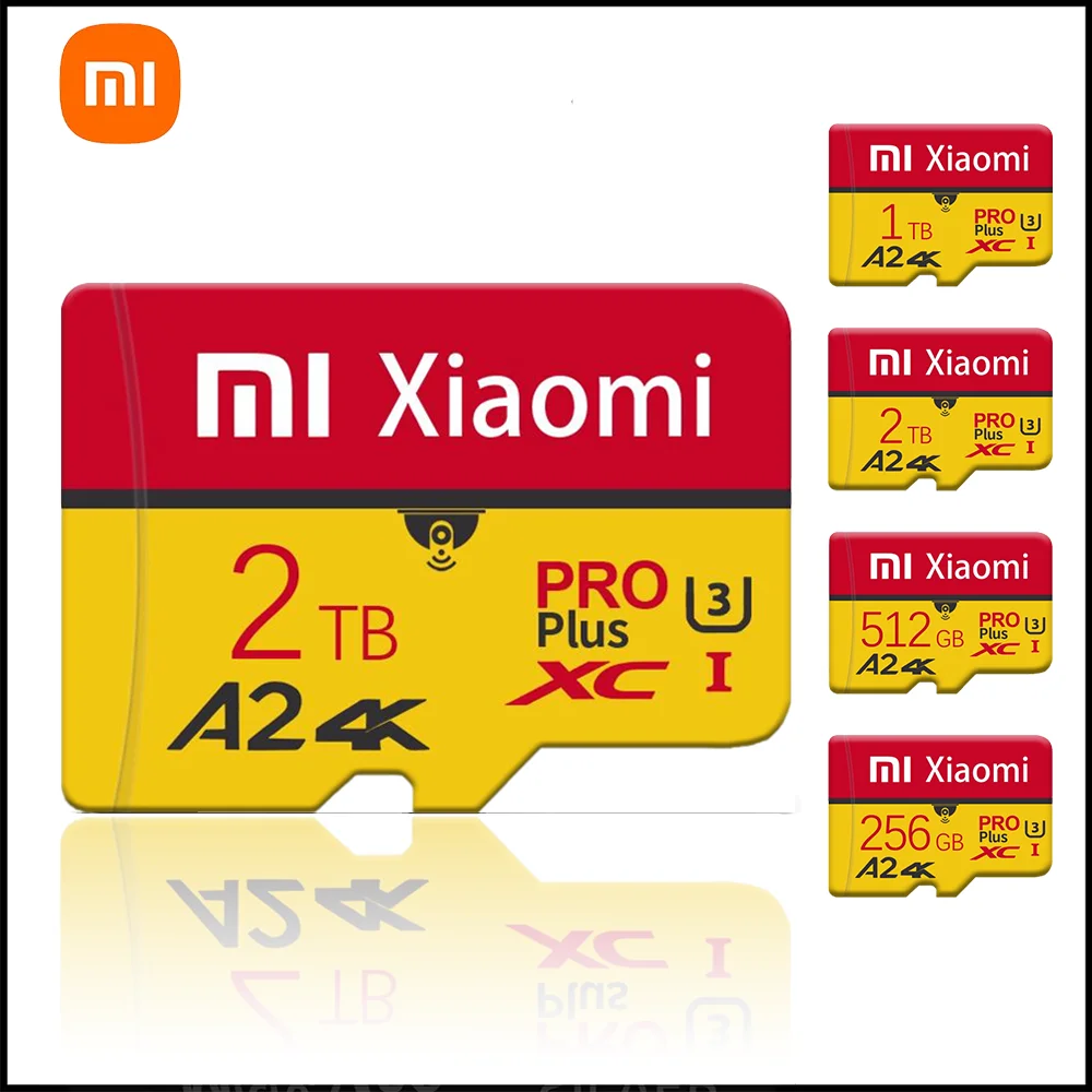 Оригинальная карта памяти Xiaomi 2TB High Speed A2 Micro TF SD Card 1TB V30 U3 для Nintendo Switch Ps4 Ps5 Game