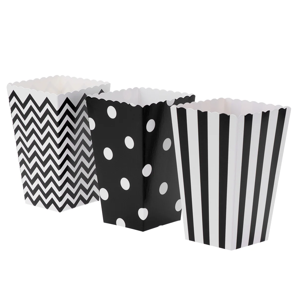 

Popcorn Containers Party Candy Cardboard Bar Paper Holders Boxes Treat Stripe Box Supplies Bulk Buckets Machine Bowls Container