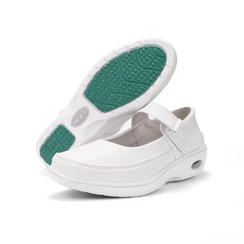 

Nurse shoes White air cushion soft sole not tired feet shallow mouth comfortable casual non-slip work shoes Mom