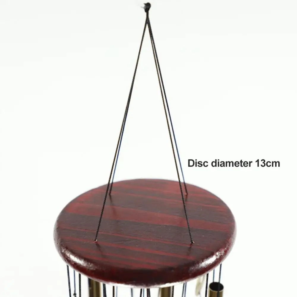 

Metal Multi-tube Wooden Wind Chime Door Ornaments Alloy Bells Ten Aluminum Tube Ornaments Solid Wood Wind Chimes Decorations New