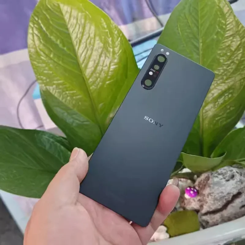 Замена стекла задней крышки телефона для Sony Xperia 1ii XQ-AT72 x1ii Mark2 XQ-AT52 крышка