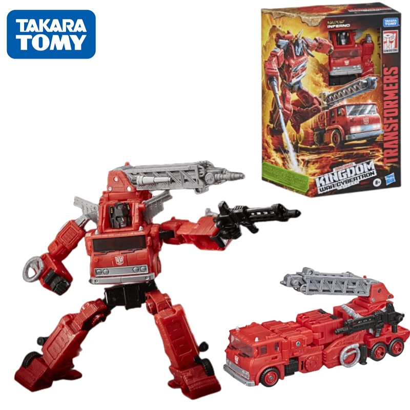 

In Stock TAKARA TOMY Fire Truck Transformers Siege Kingdom Series Voyager Class 18CM Movable Doll Toy Figure Collection Gift