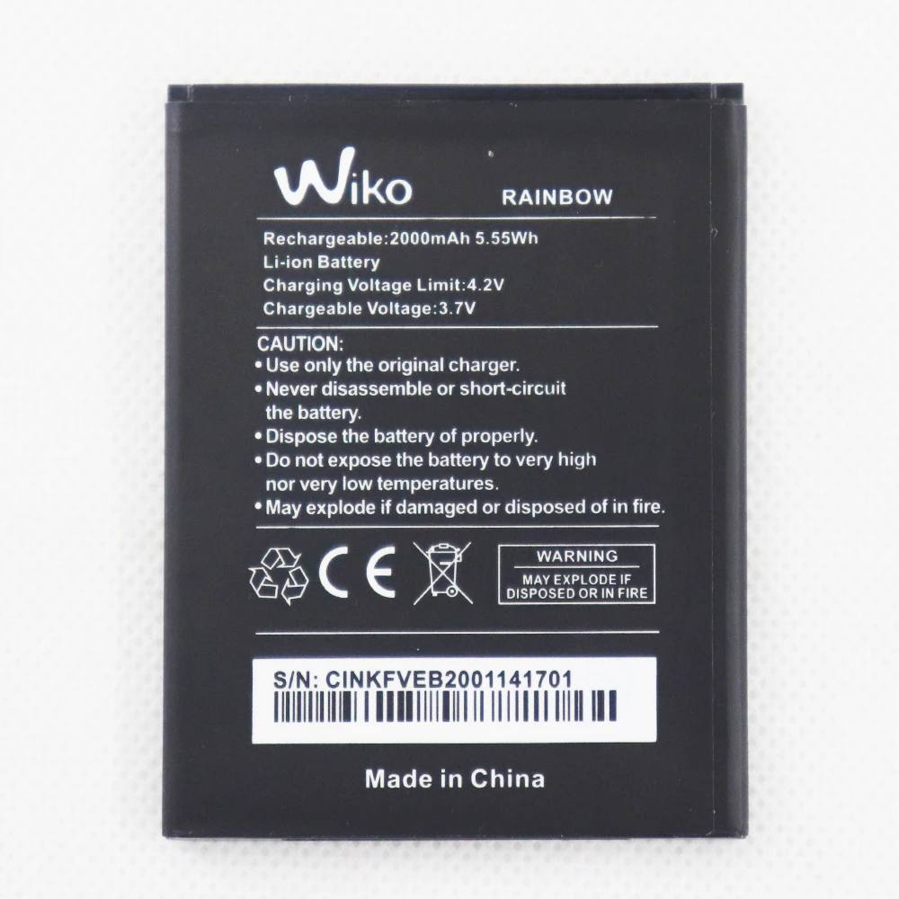 

2000mAh Battery For Wiko Rainbow Batterie Bateria AKKU