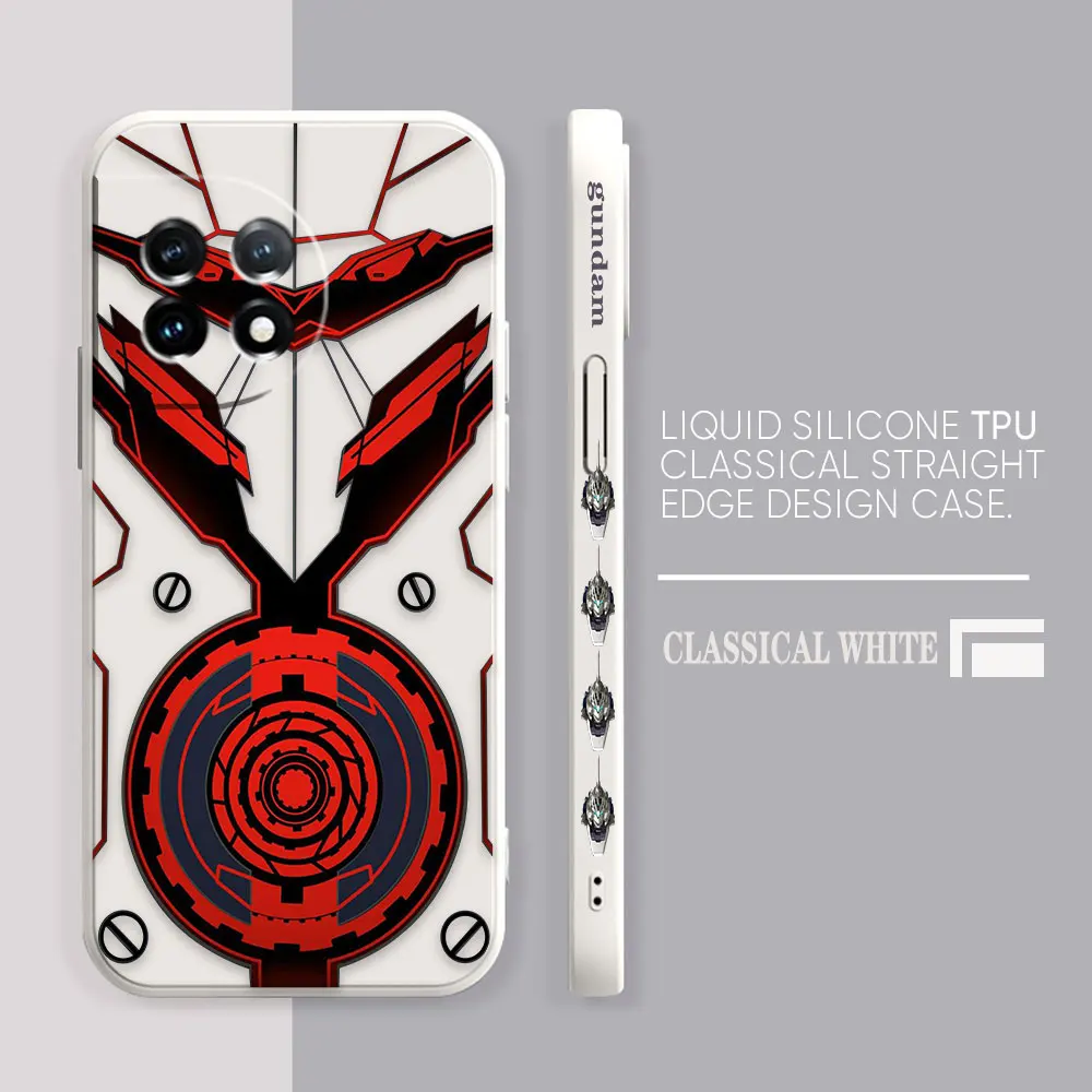 Phone Case For Oneplus 11 10 9 9R 9RT 8 8T 7 7T 5 5T 6 ACE 2 2V NORD Pro Liquid Simple Case Cover Funda Cqoue Shell Robot Armor