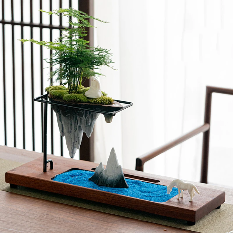 

Aromatherapy Waterfall Incense Burner Garden Ceramic Humidifier Incense Burner Aroma Lamp Holder Porte Encens Electronic Censer