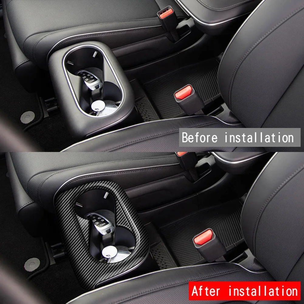 Автомобильная центральная консоль из углеродного волокна держатель стакана для