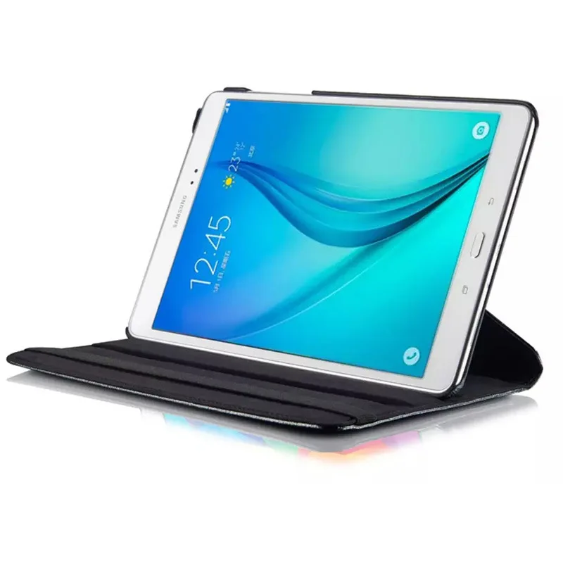 Фото Поворотный чехол на 360 градусов для планшета Samsung Galaxy Tab A 9.7 (SM-T550/T555/P550/P555) с диагональю 9,7 дюйма, складной портативный кожаный защитный чехол. №5