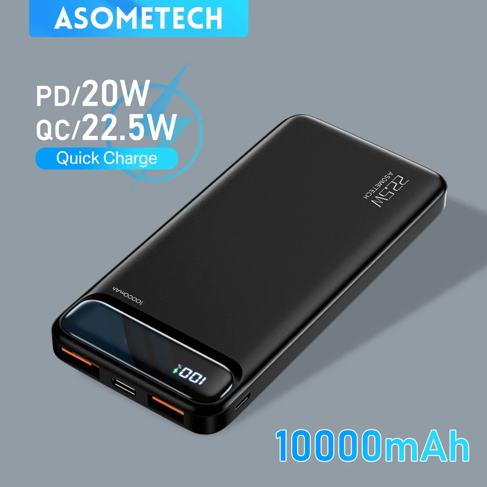 

Power Bank 20000mAh Portable Charger Powerbank 20000 mAh Fast Charging External Battery PD PoverBank for iPhone 13 12 Pro Xiaomi