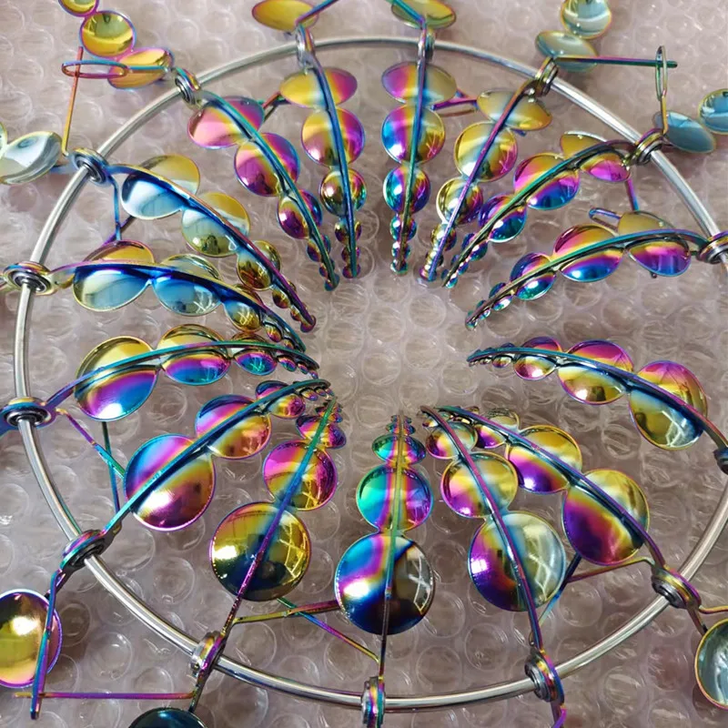 Уличная Волшебная металлическая ветряная мельница мощная вращающаяся