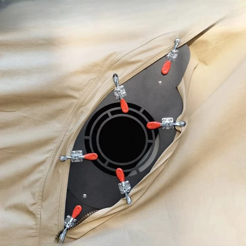 Туристическая горелка с зажимом из нержавеющей стали защита от огня для горелки