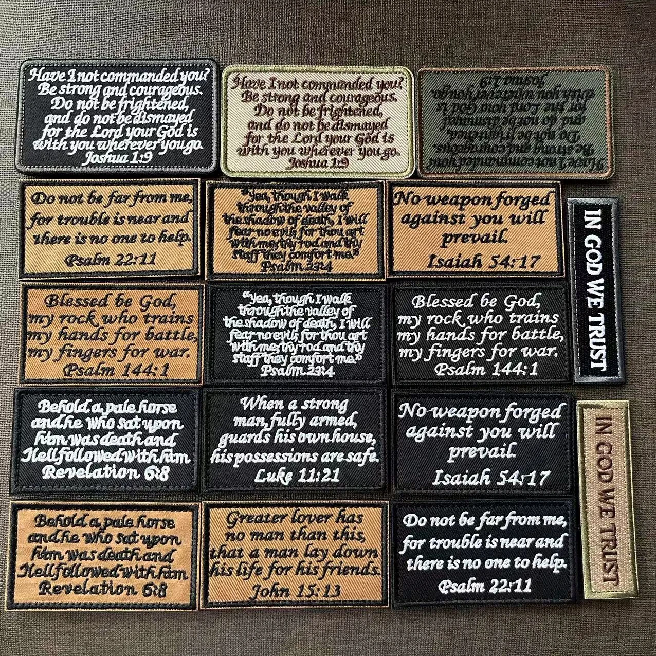 Библейская нашивка военная тактическая эмблема декоративные вышитые нашивки в