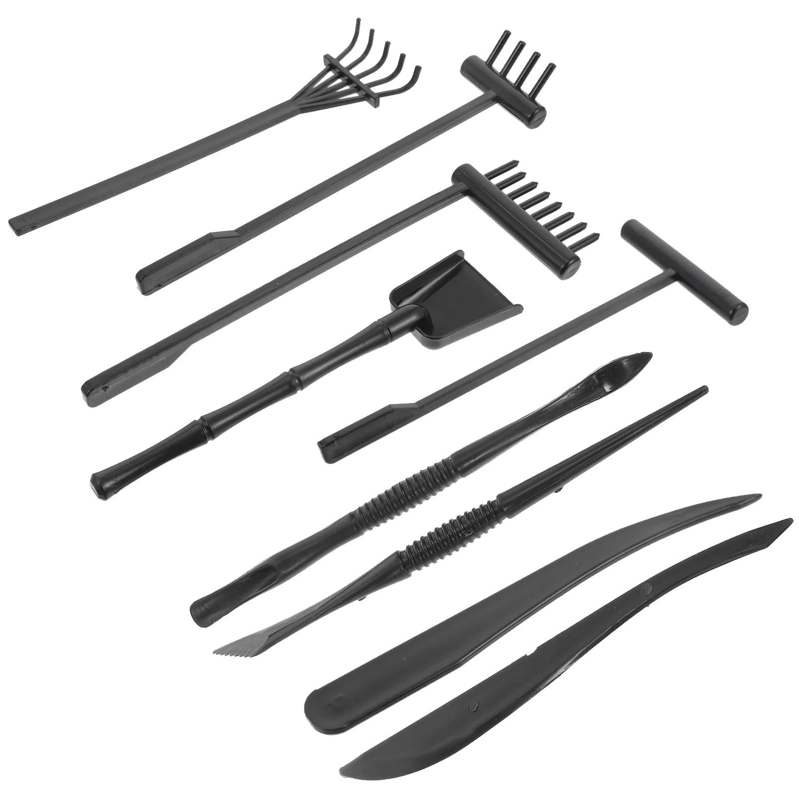 

Garden Rake Sand Zen Mini Tool Sandbox Accessories Kit Desktop Decor Plastic Kids Tools Tray Supplies Gardening Miniature