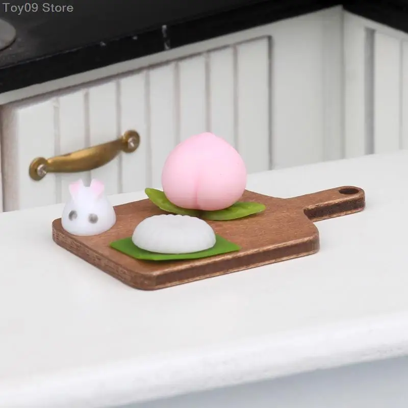 

1 Набор 1:12 миниатюрный кукольный домик, пудинг, кролик, пудинг, пучка, пиринг с тарелкой, десерт «сделай сам», мини-еда для кукольного домика, кухни
