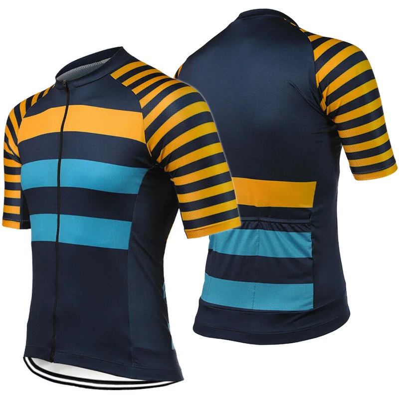 

2022 Men Cycling Jersey Jacket Pro Summer Short Shirt Cycling Maillot Road Breathable Bike Wear Anti-sweat Motocross Sport Tops