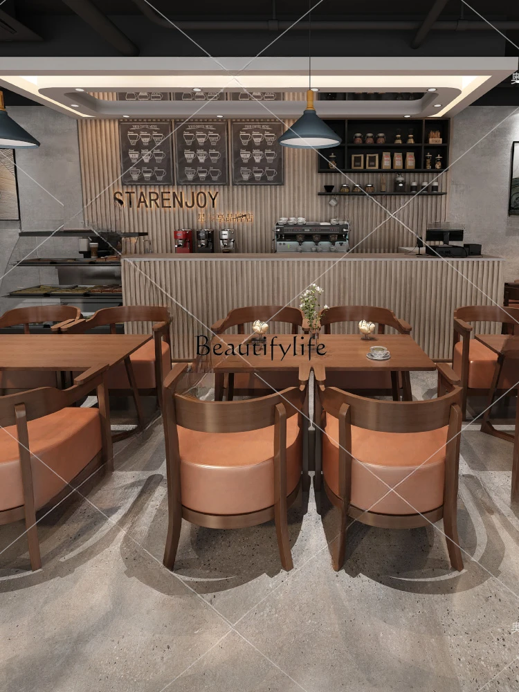 Кофейни случайные стол и стул комбинация Beiyuan твердая фотография