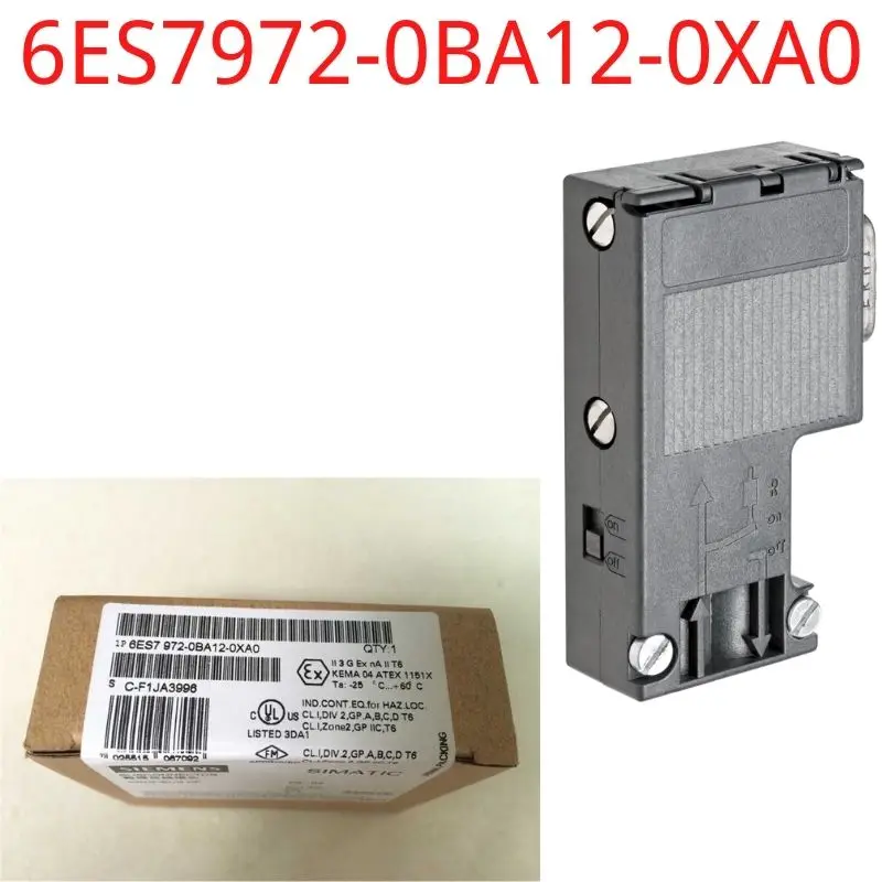 

6ES7972-0BA12-0XA0 Brand New SIMATIC DP, Connection plug for PROFIBUS up to 12 Mbit/s 90° cable outlet, 15.8x 64x 35.6 mm