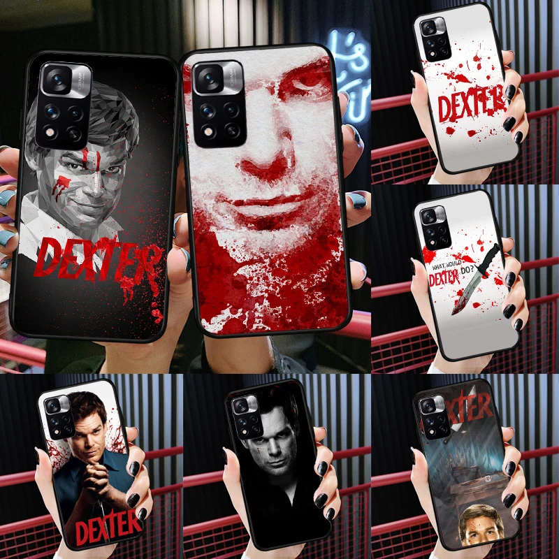 

Dexter TV Case For Xiaomi Redmi Note 11 10 9 8 Pro Cover For Redmi Note 10S 11S 10A 10C 9A 9C 9T