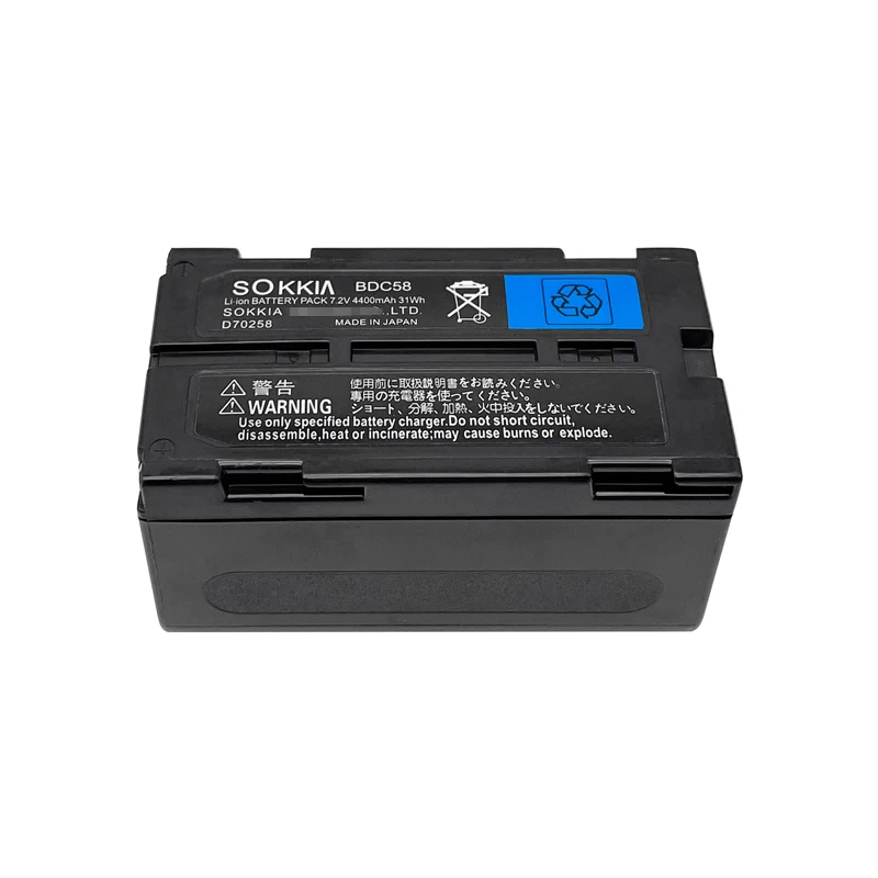 Bateria Brandnew Bdc58 Bdc58 para a Estação Total de Sokkia Gps Rtk Instrumento de Levantamento 7.2v 4400mah Li-ion Bateria Peças e acessórios p/ instrumentos