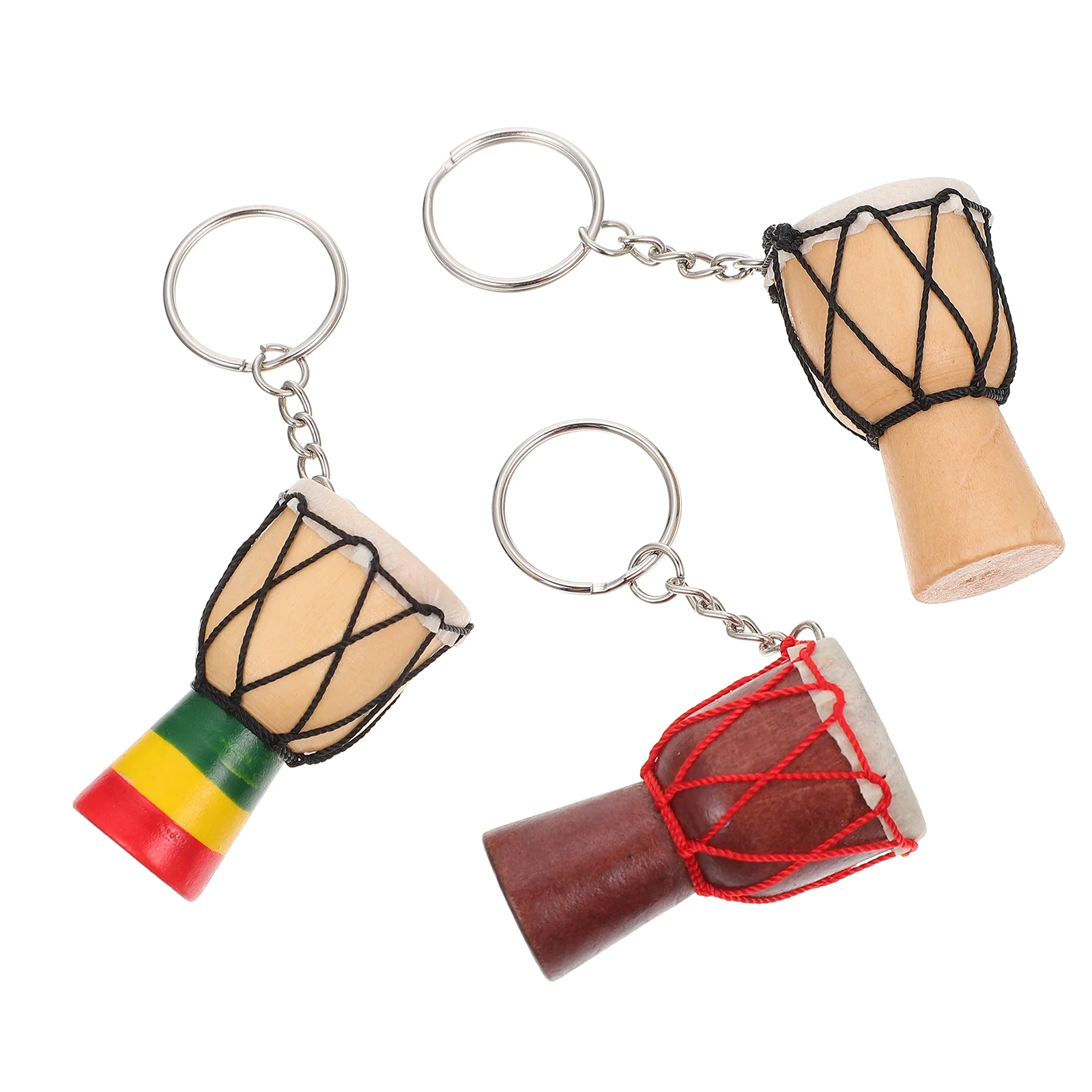 

3 Pcs Musical Gifts Chic Necklace Personalized Pendant Folk Musical Instrument Mini African Drum