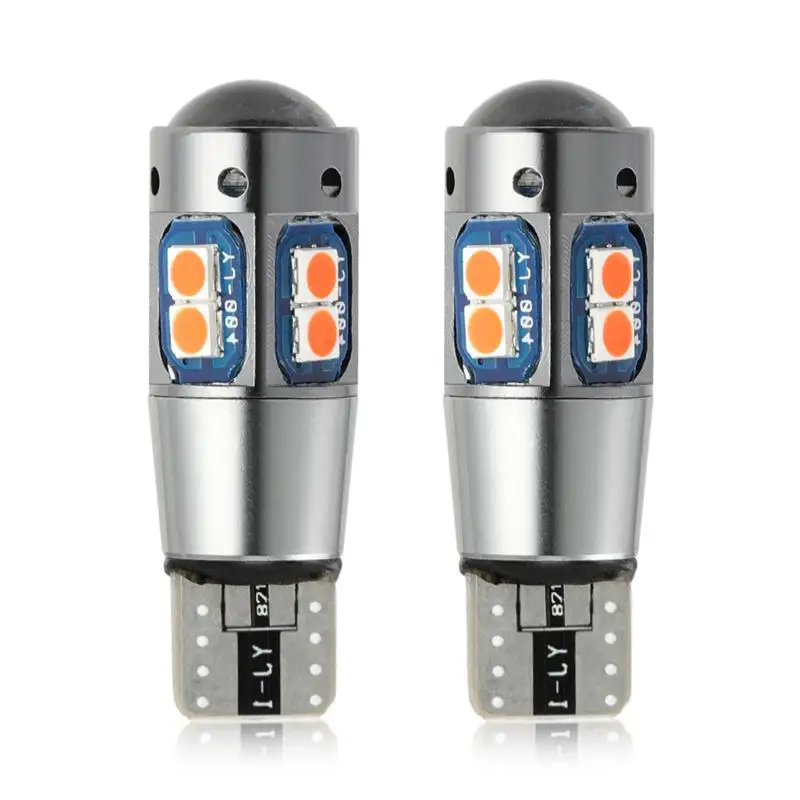 

2 шт., Автомобильные светодиодные лампы T10 W5W 2835 10-SMD