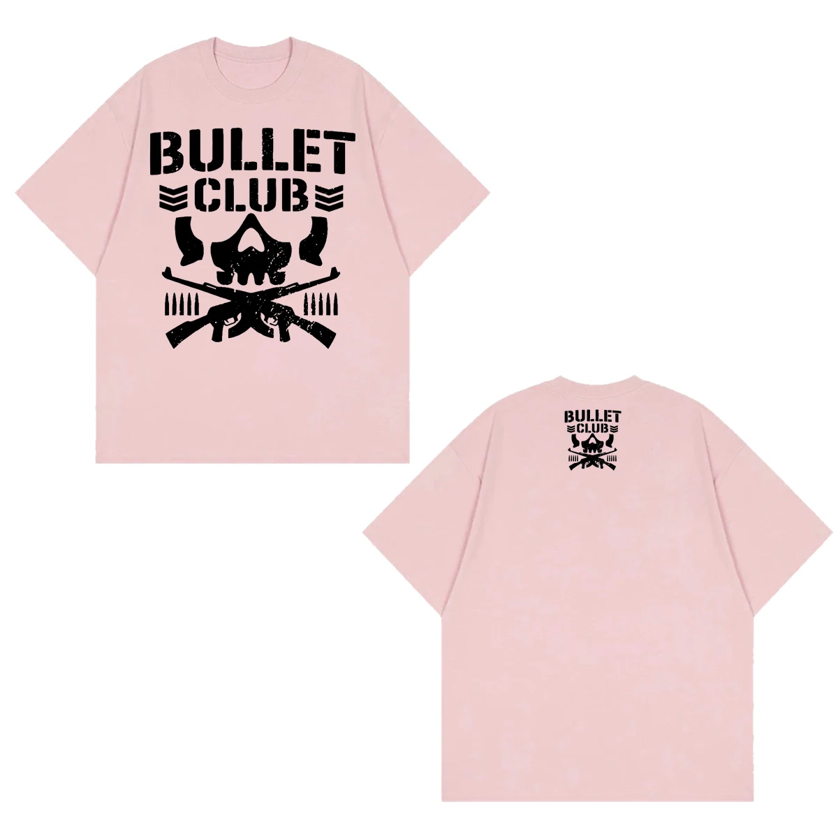 

Bullet Club Pink T-shirt New Japan Pro-wrestling Marty Scurll Villain Club Tops Fashion Brand Trendy High Street Men Women Tees