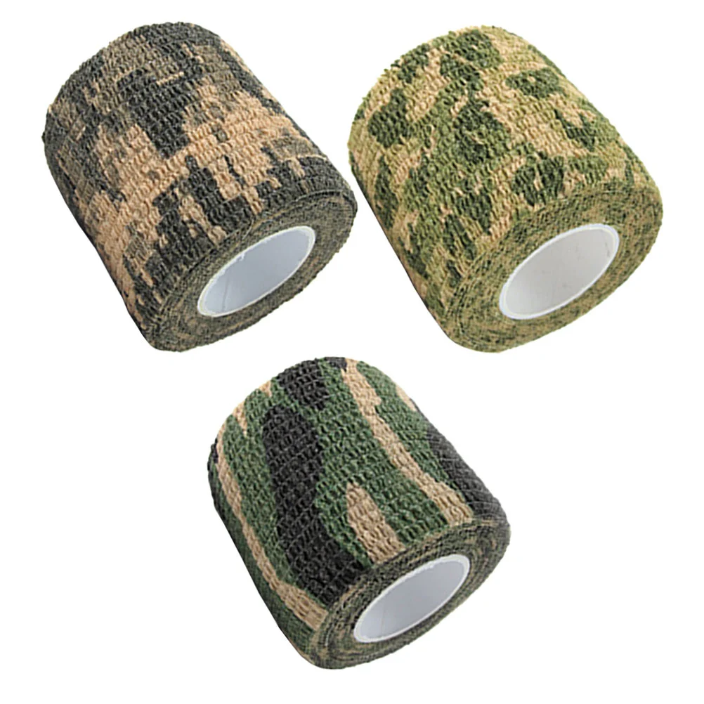 

Tape Tapes Camouflage Bandage Wrap Stretch Camo Cohesive Elastic Self Wraps Adhesive Gripoutdoor Bike Bandages Non Woven Fabric