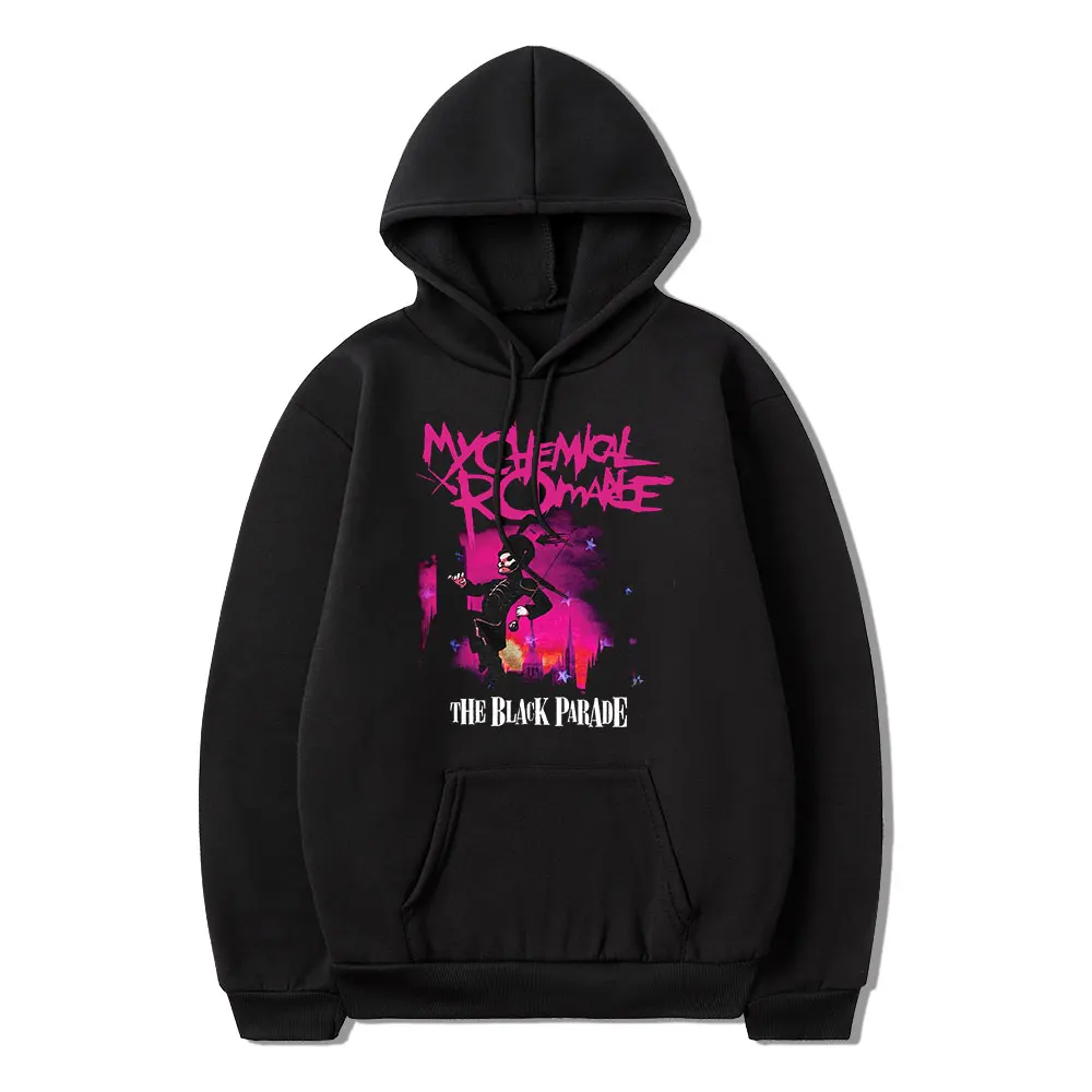 

My Chemical Romance Black Parade Punk Rock Winter Long Sleeve Thick Loose Casual Quality Sports Men Hoodie Oversized Hip Hop