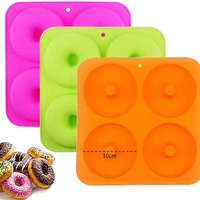 4 holes 3d silicone doughnut molds cake chocolate muffins decoration tools kitchen accessories eco friendly baking utensils new