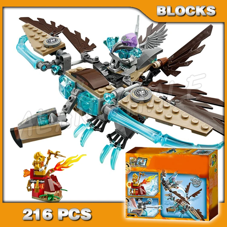 

216 шт. Планер для ледяной вульвы Chima Vardy, Съемный самолет, станция оружия Lundor 10291, наборы строительных блоков, совместимых с моделью