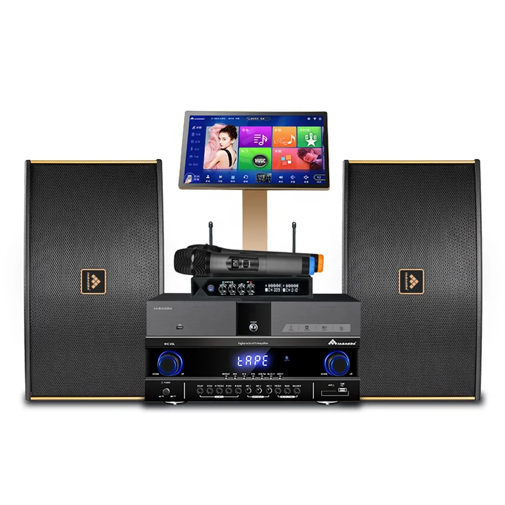 

V5 Karaoke Machine Set 6T Online Movie Smart Karaoke Players InAndOn Karaoke System with Mic Amplifier and Speaker