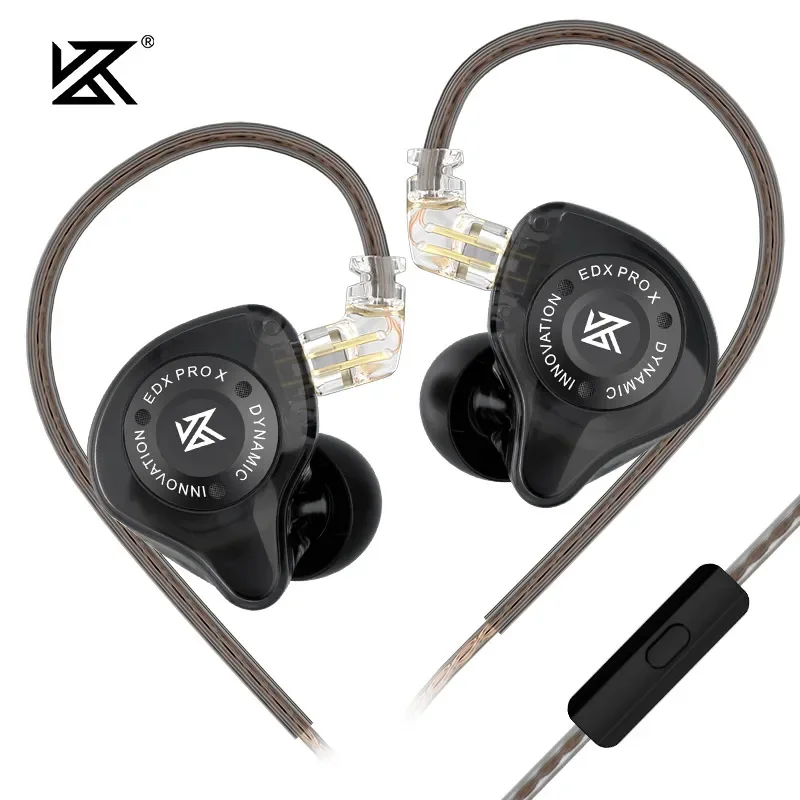 KZ EDX PRO X IEM Наушники с динамическим приводом HiFi и глубокими басами спортивные
