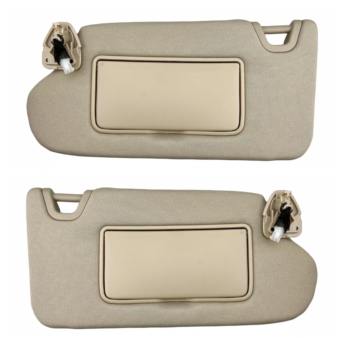 Комплект солнцезащитных козырьков с подсветкой для Nissan Altima 2013-2018 бежевый и серый