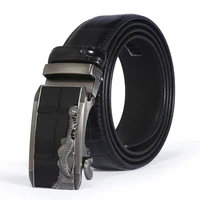 high quality fashion crocodile pattern leather men belt business casual 4 0x7 0cm automatic buckle boutique belt 3 8x125cm 2246