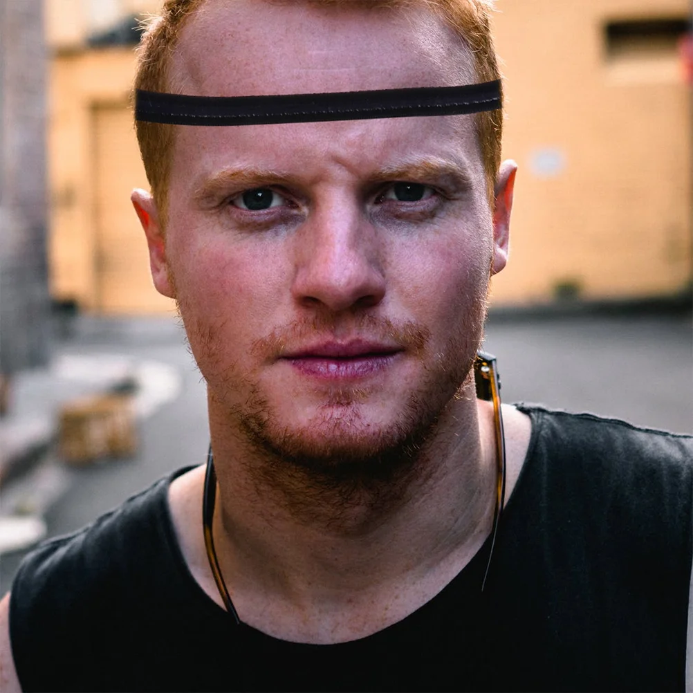 

4pcs Headbands Headbands Elastic Bands Thin Hair Bands, for Men Running, Gym, Sports, Workouts ( Black, Grey )