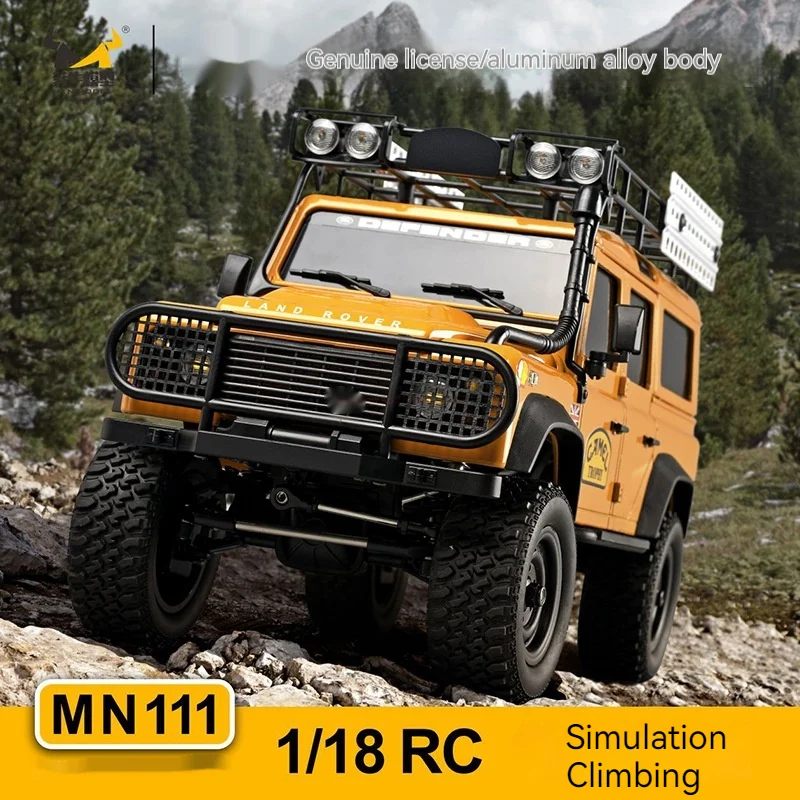 D90 D110 Kit Version 1/18 4wd Climbing Car Toys 180 Motor Led Light Portal Axle Aluminum Body-shell Remote Control