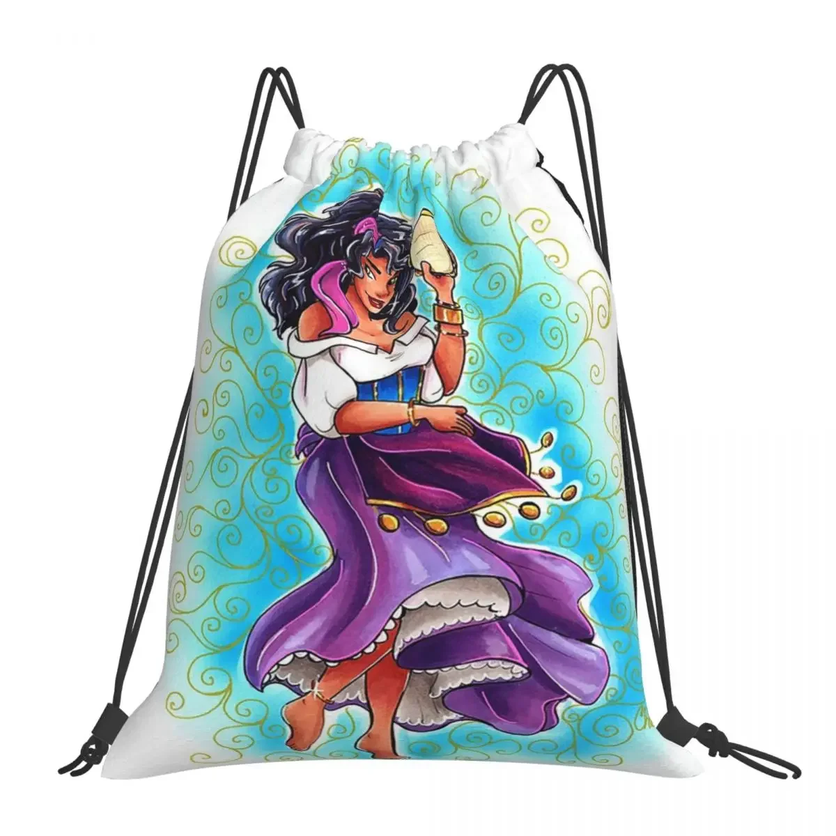 Рюкзаки Esmeralda повседневные портативные сумки на шнурке карманная сумка для книг