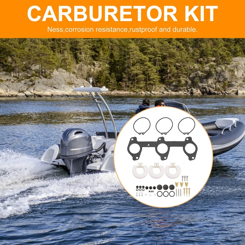 Ремкомплект карбюратора для подвесного двигателя Yamaha 60 70 л.с. 2-стр. 6H3-W0093 6H3-W0093-00