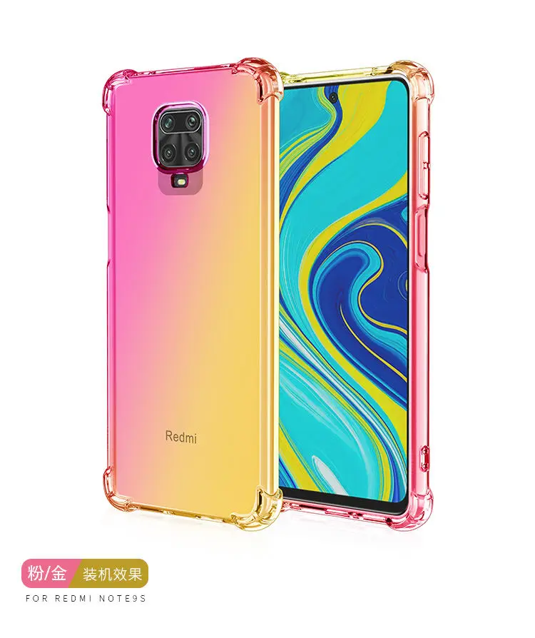

Suitable For Redmi Note 9 Pro Fusion Gradient Color Anti Drop Trendy And Fashionable Phone Case