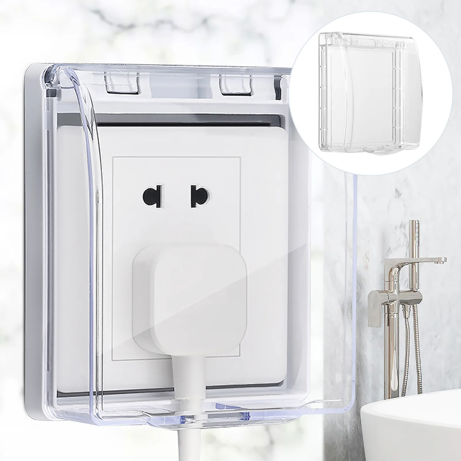 

Plate Panel Box Outdoor Receptacle Protector Babyproof Outlet Cover Box Wall Switch Socket Cover