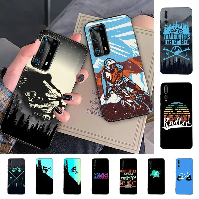 

Ride Mountain Bike Bicycle Phone Case for Huawei P30 40 20 10 8 9 lite pro plus Psmart2019