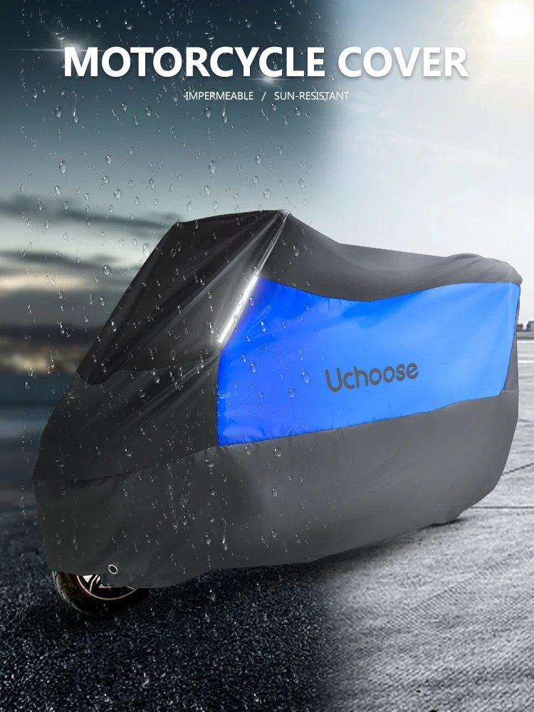 

Motorcycle Cover Waterproof Outdoor Moto Case Motorbike Raincoat Moto lid Shelter Storage Tent Garage M-3xl Multiple Colors