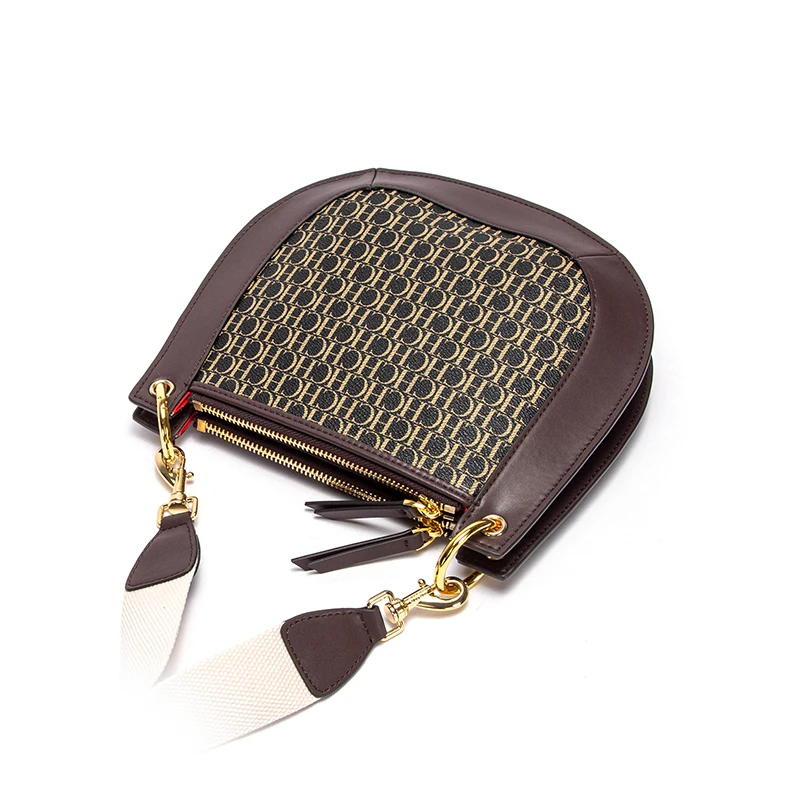 Женская сумка через плечо с надписью в стиле ретро