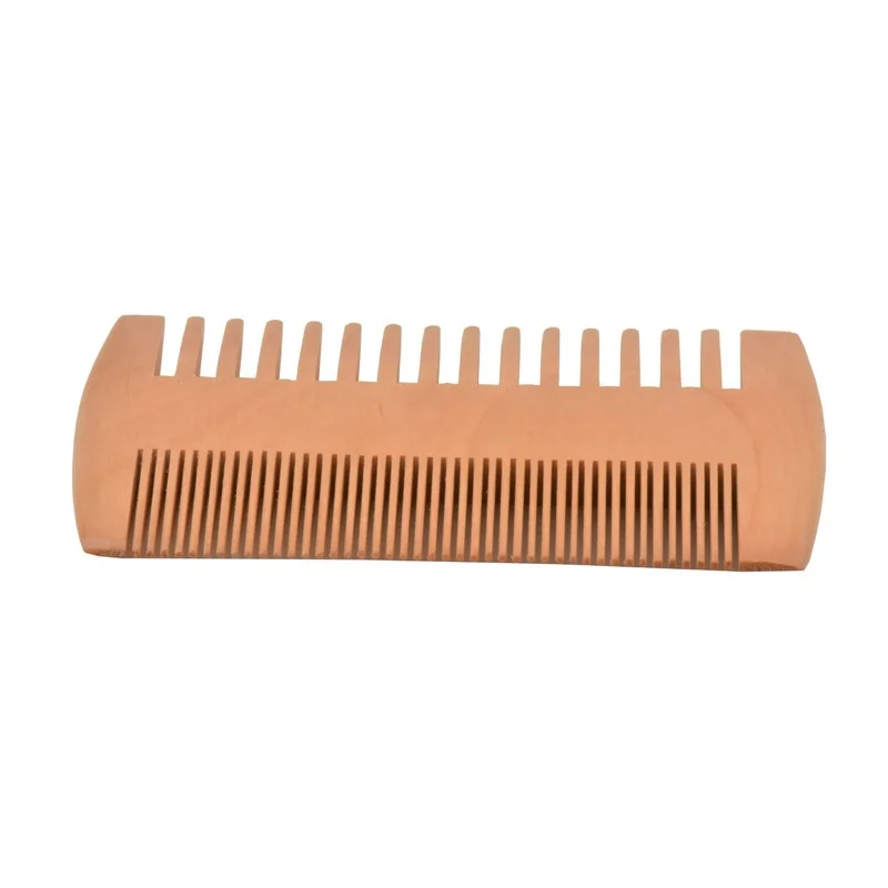 Beard Comb Kit for Men Wooden with PU Leather Case Brush Care Pocket Men's Hair Peine |