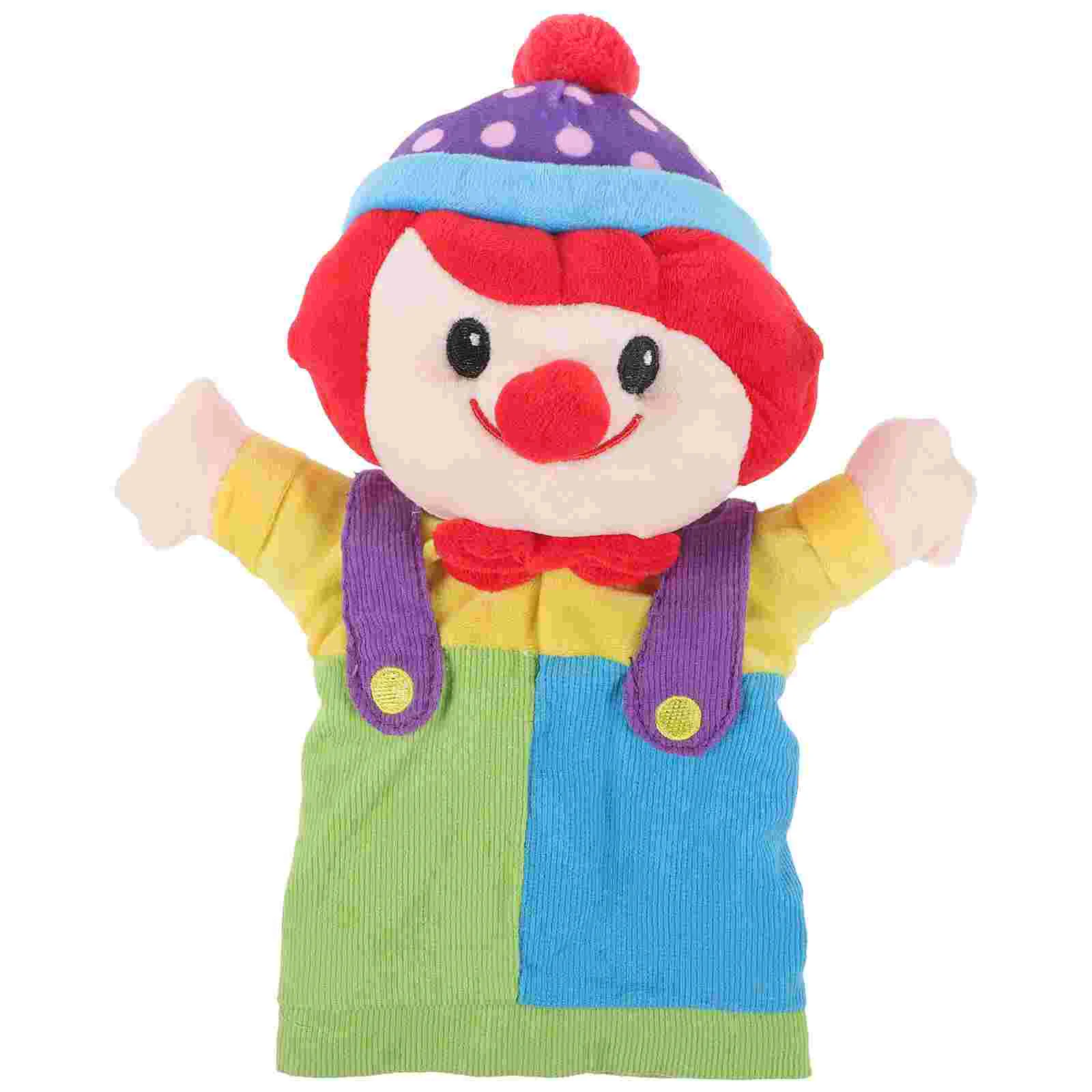 

Hand Puppet Early Education Toy Puppets Kids 8-10 Plush Clown Cartoon Toys Toddlers 1-3