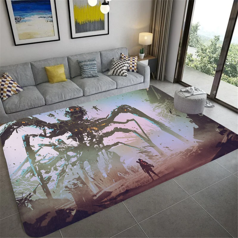 

Нескользящий напольный коврик с мультяшным принтом, украшение для гостиной, спальни, коврик для крыльца, домашняя комната