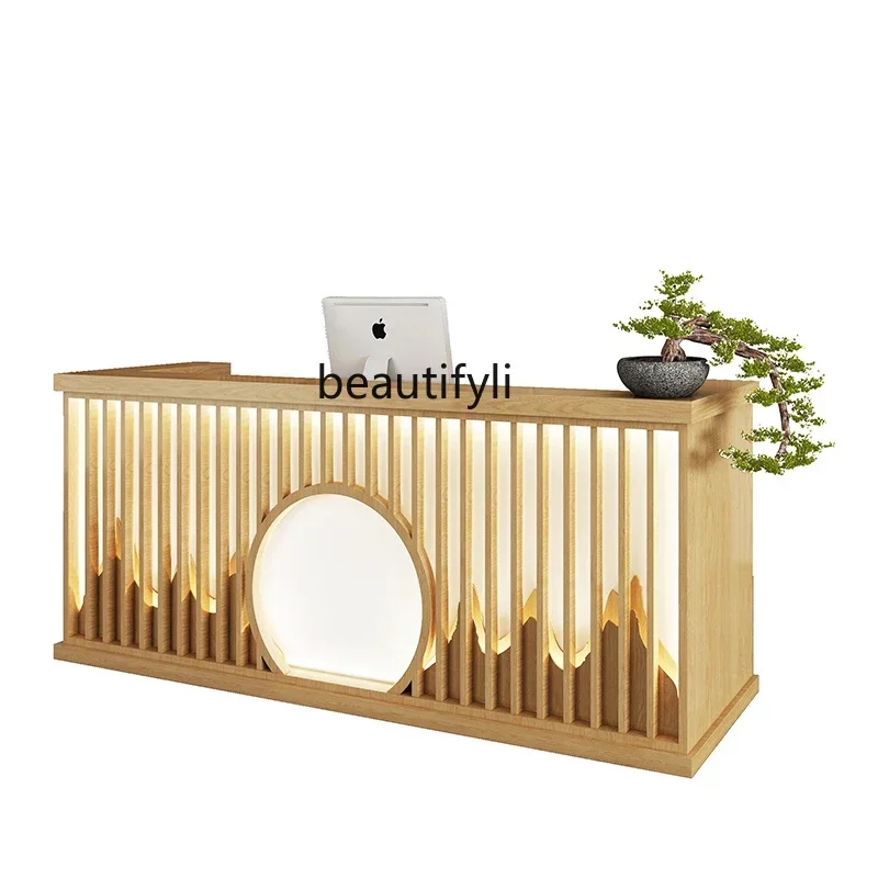 yh Барная стойка Кассир Массив дерева Магазин одежды Стойка регистрации Салон