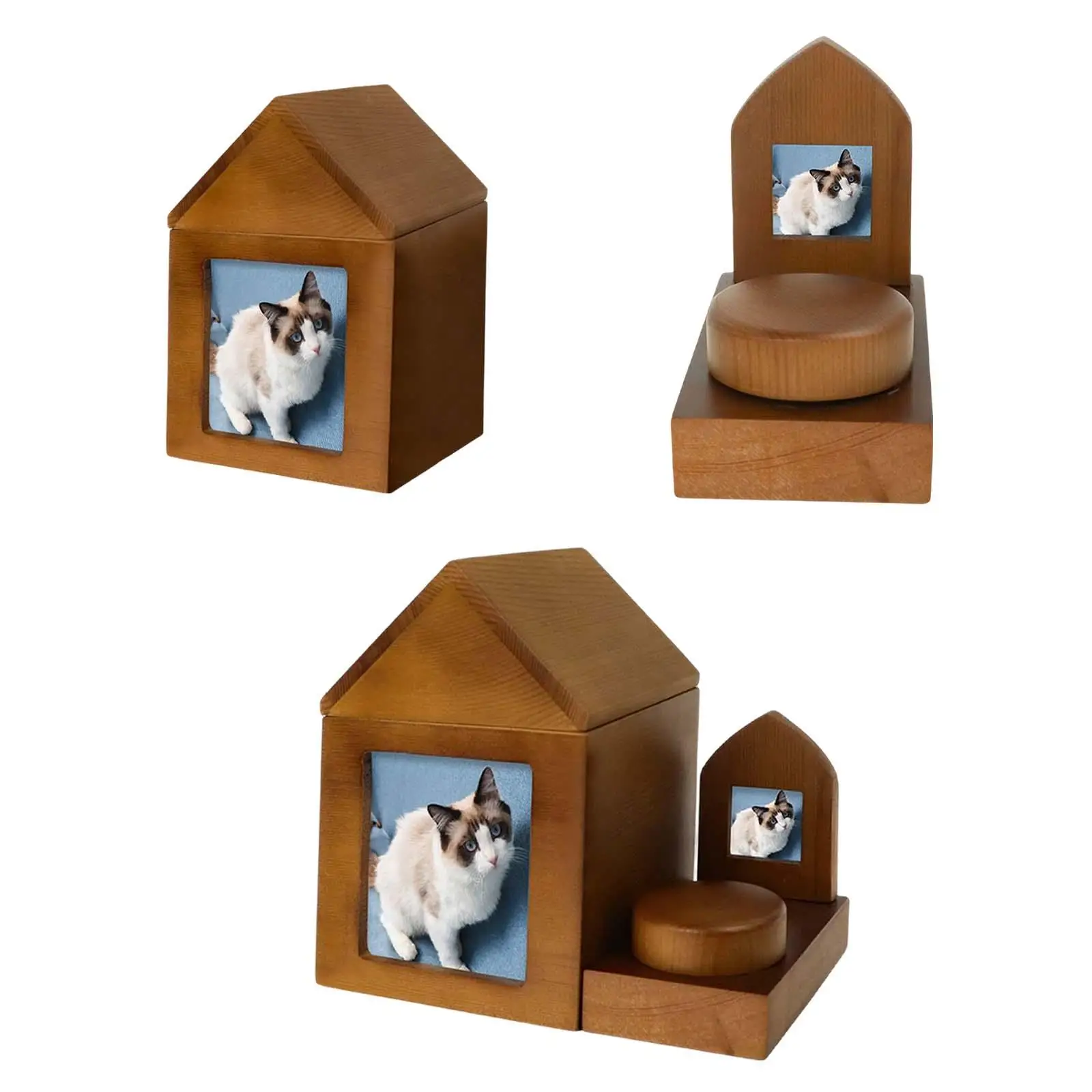 

Pet Ashes Urns Wooden Animal Memorial Keepsake Retain Memories Easily Carry Funeral Supplies