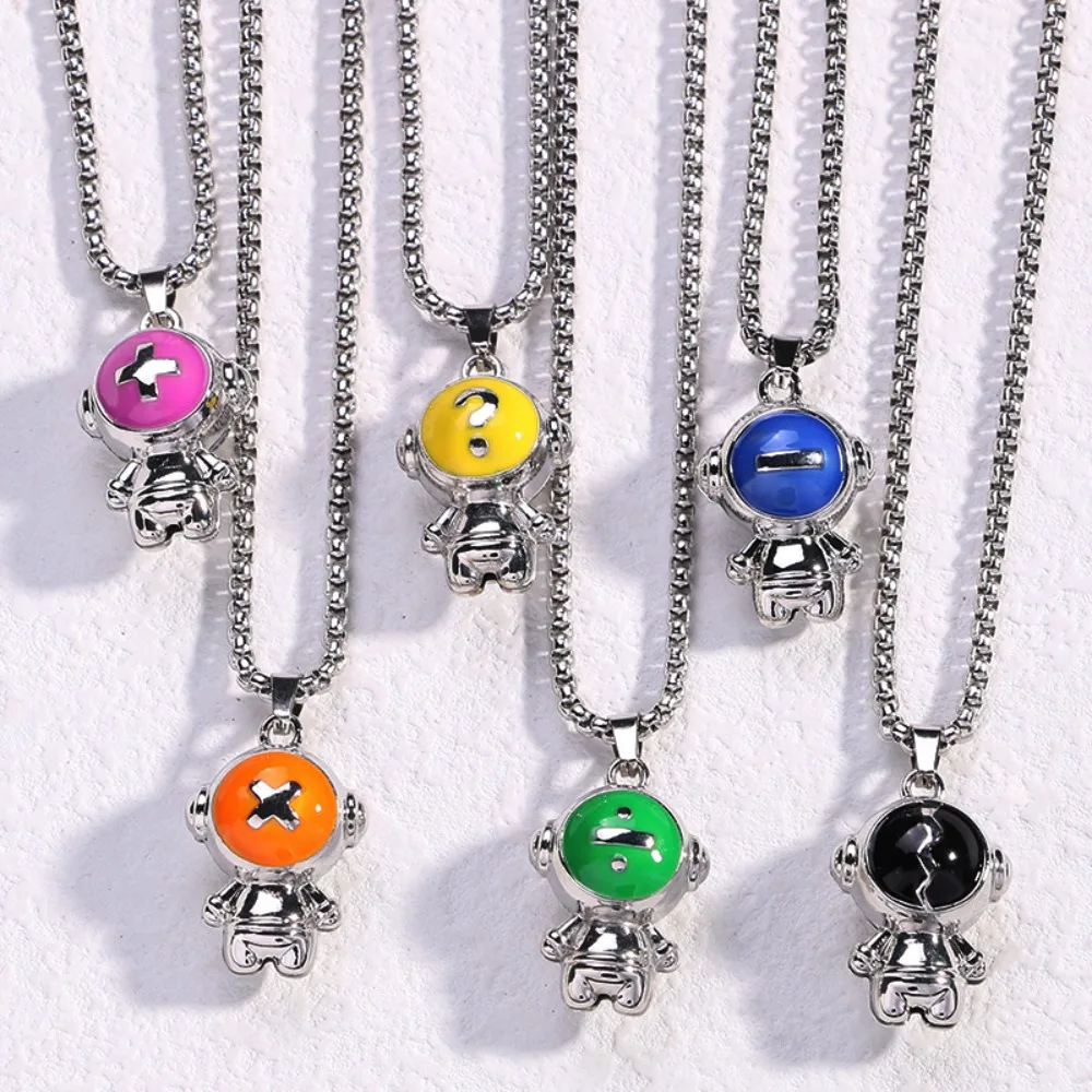

Cartoon Astronaut Acrylic Necklace Pendants Creativity Dream Space Clavicle Chain Handmade Crafts Birthday Gifts