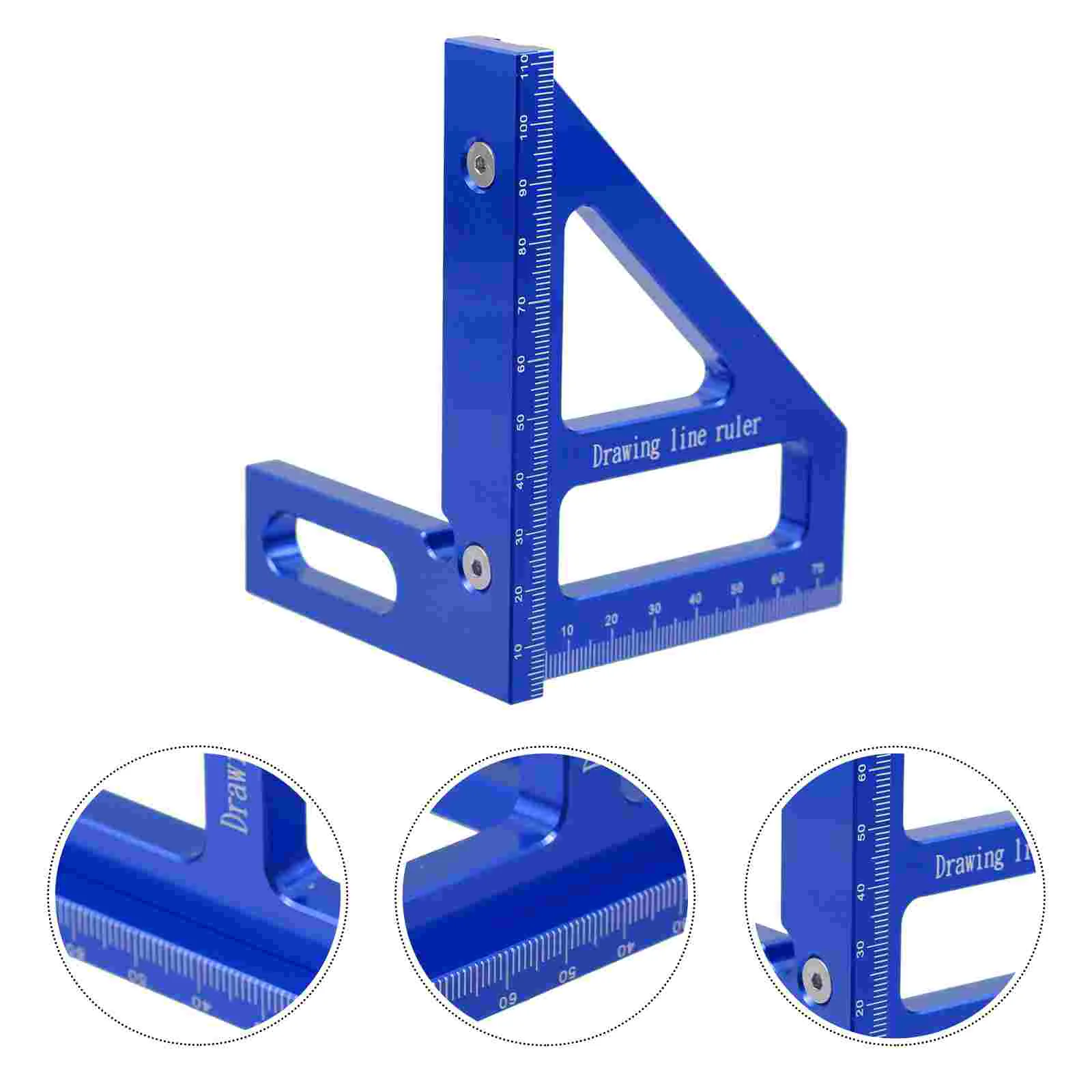 

Line Drawing Ruler Slide Engineers Edge Right Angle Square Foot Woodworking Scriber Aluminum Alloy Miter Measuring Tool